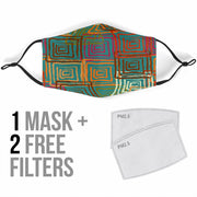 Abstract Ethnic P6 - Face Mask