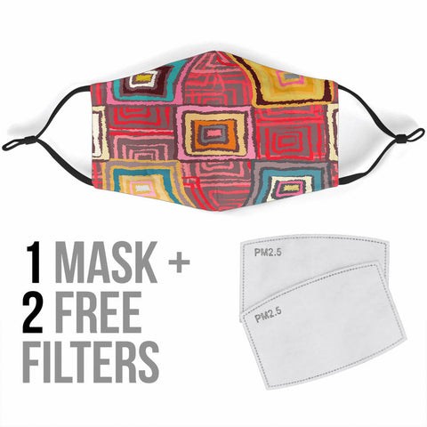 Abstract Ethnic P15 - Face Mask