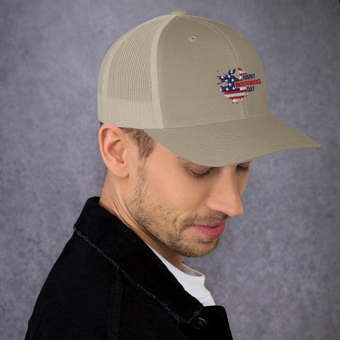 US Independence Day Trucker Cap